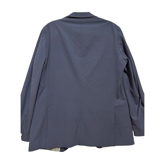 New Haggar Men’s Premium Stretch Blazer Suit Jacket Blue Slim Fit 42L work Class - Picture 5 of 12